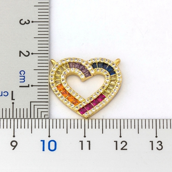 Rainbow 🌈 Heart Necklace - Picture 4 of 4